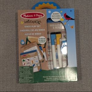 New Sealed  Melissa & Doug Let's Explore Seek & Find Bingo Play Set